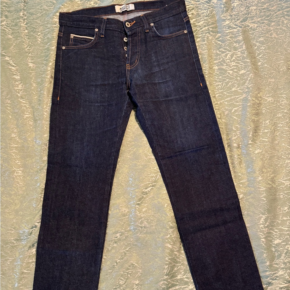 Naked & Famous Denim Slim Jeans - Deep Indigo